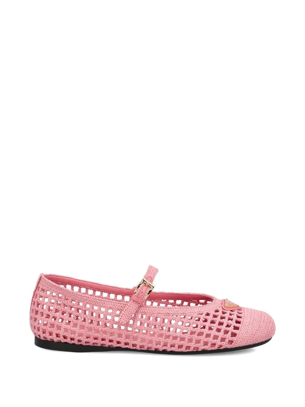 Prada Crochet Ballet Flats