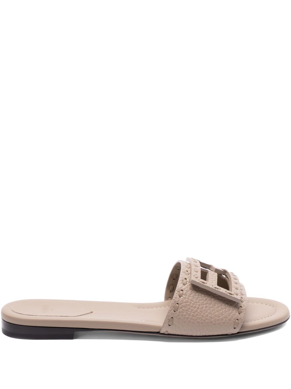 Fendi Baguette Leather Slides