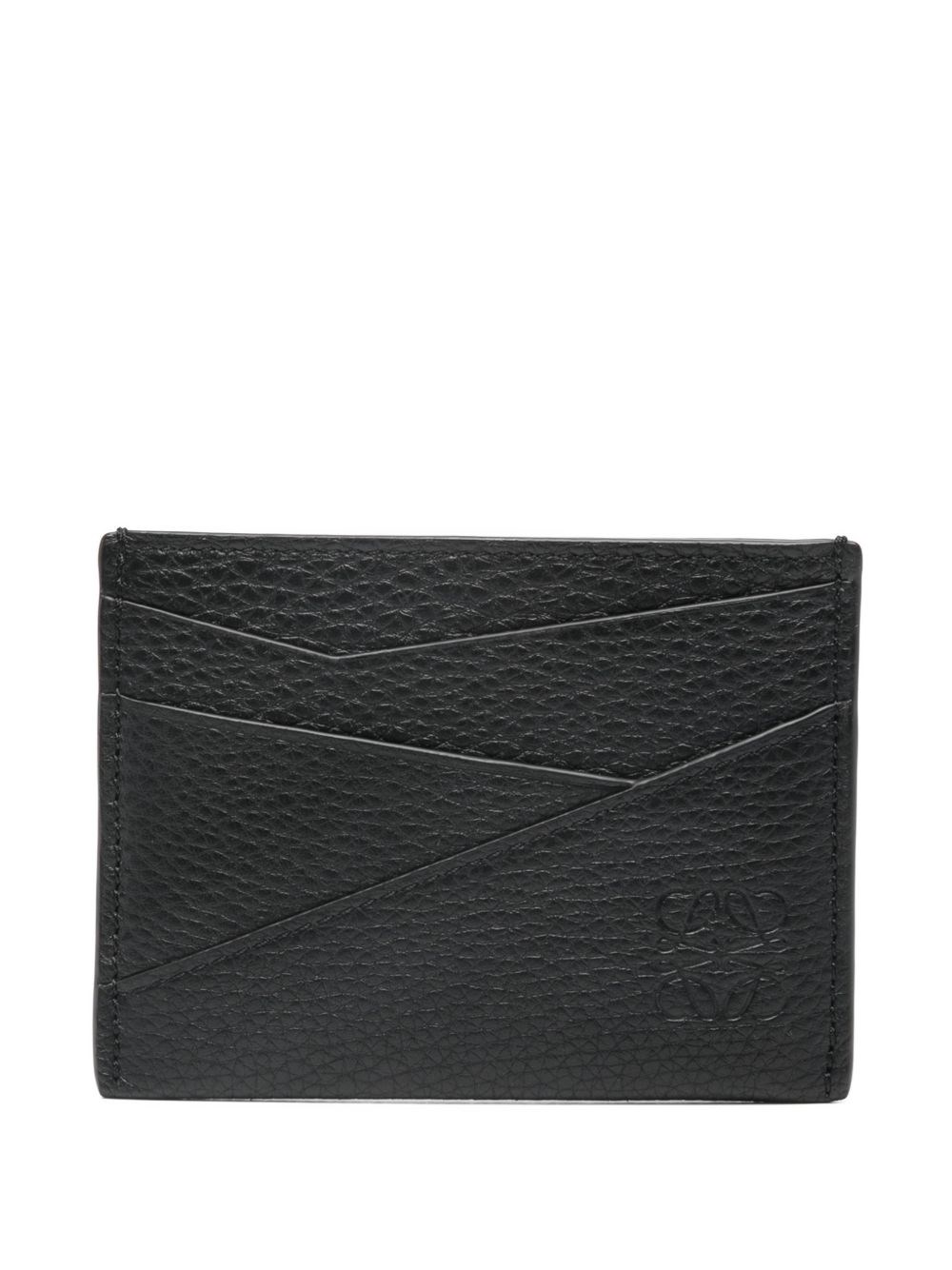 Loewe Puzzle Edge Leather Card Case In Black