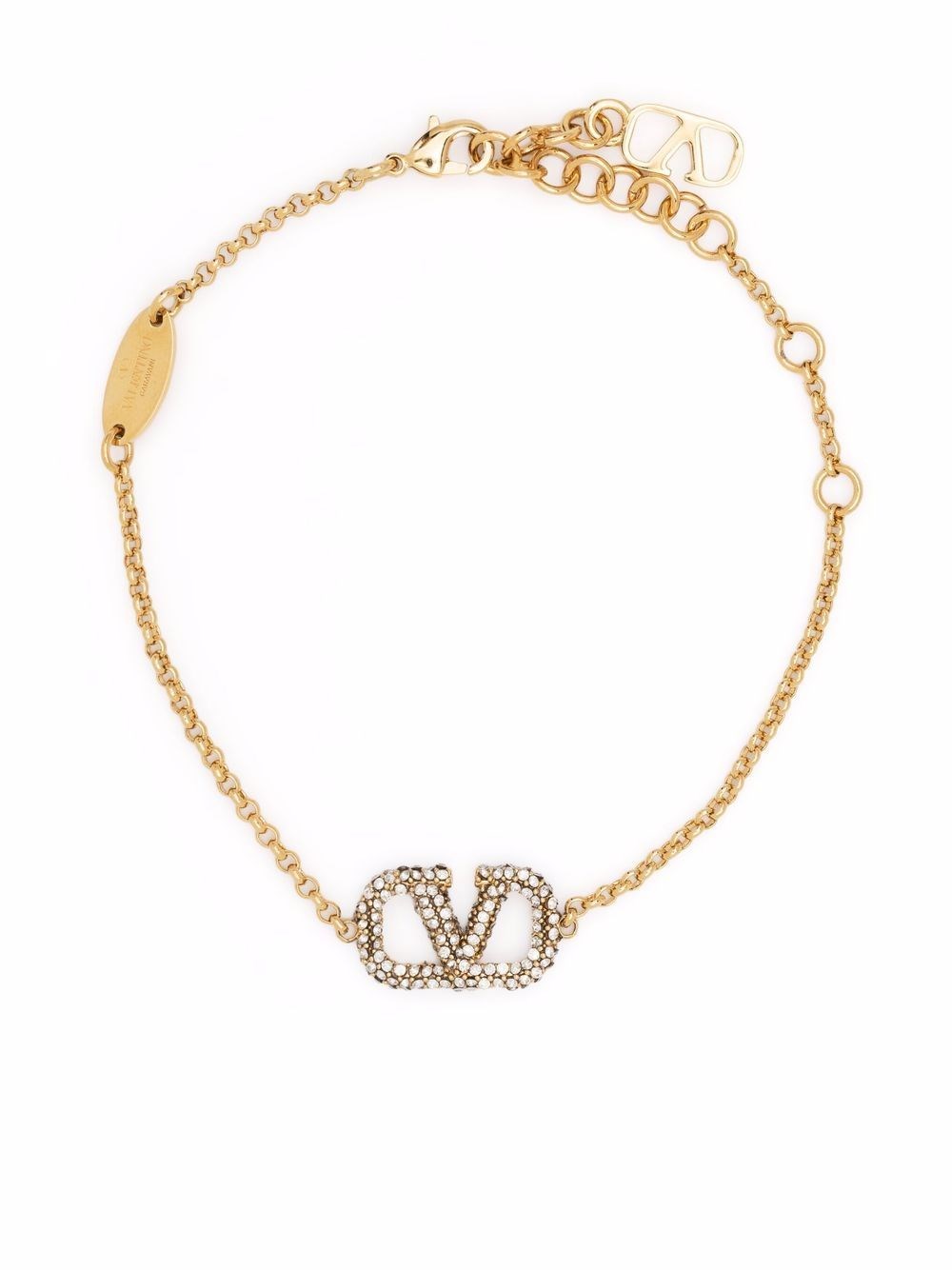 Valentino Garavani Vlogo Signature Strass Bracelet