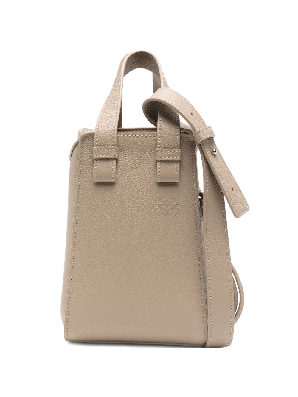 Loewe Hammock Compact Leather Handbag In Neutral