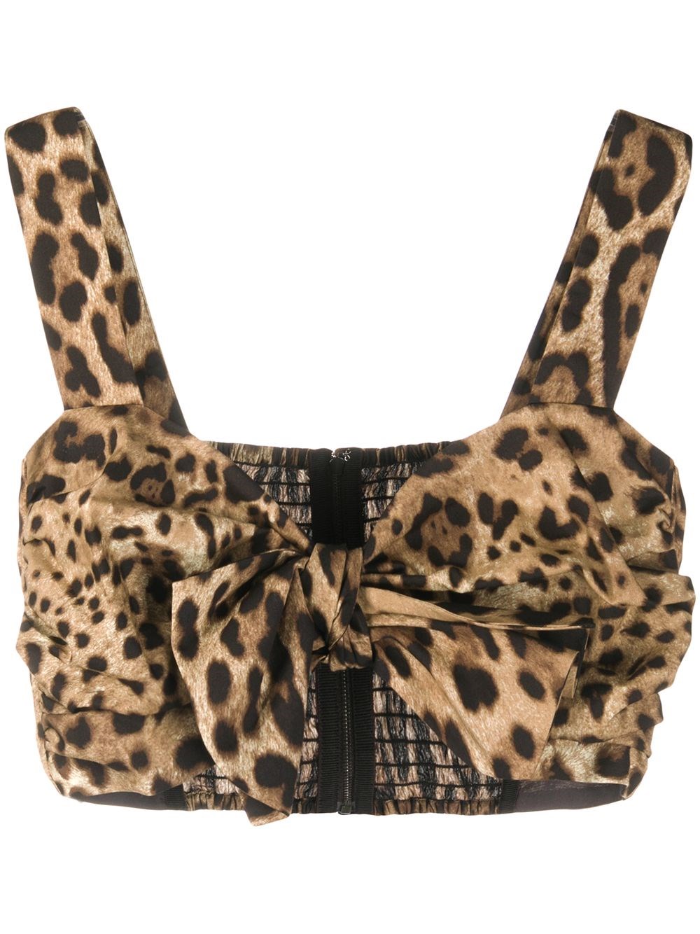 Dolce & Gabbana Leopard Print Bustier Top Dolce & Gabbana Leopard Print Bustier Top