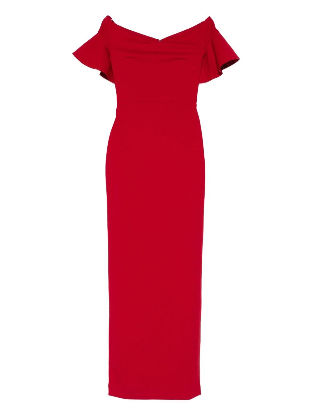Solace London Cielo Maxi Dress In Red