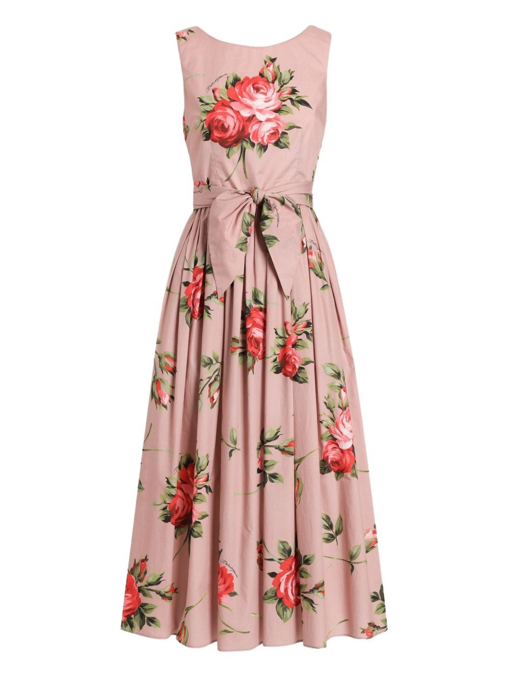 Dolce & Gabbana Roses Bouquet Print Long Dress