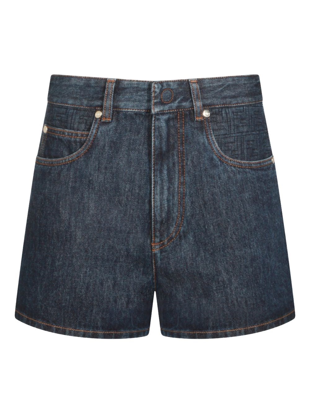 Fendi Denim Cotton Shorts