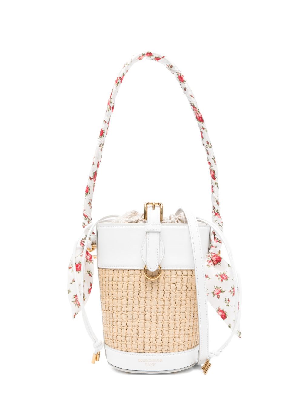 Dolce & Gabbana Capri Rafia Bucket Bag