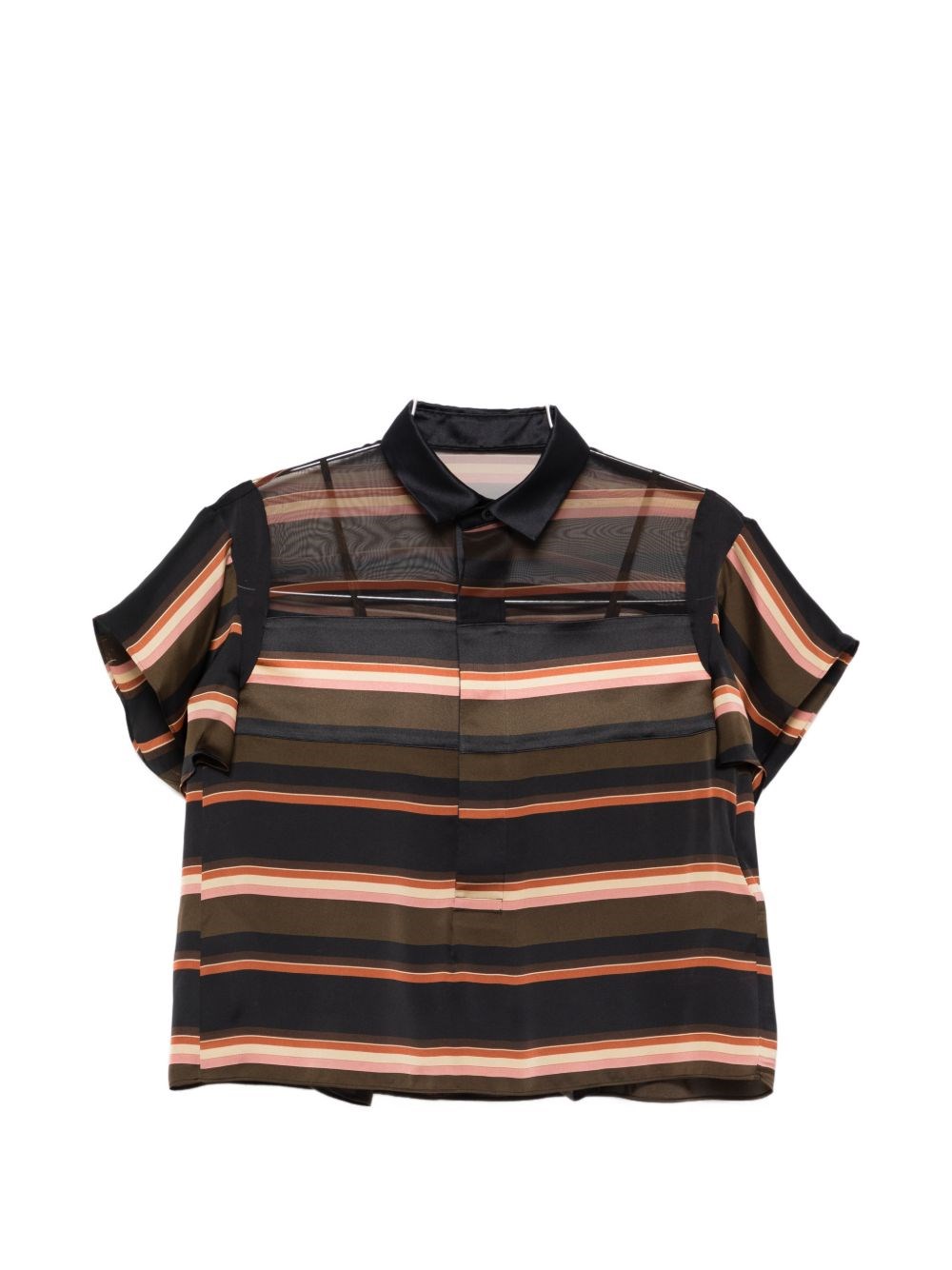 Sacai Striped Polo Shirt