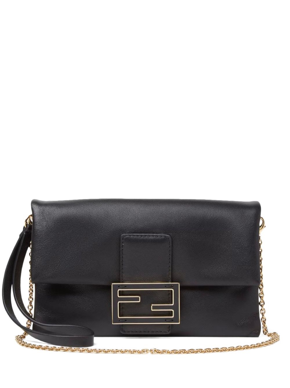 Fendi Mamma Baguette Leather Pouch