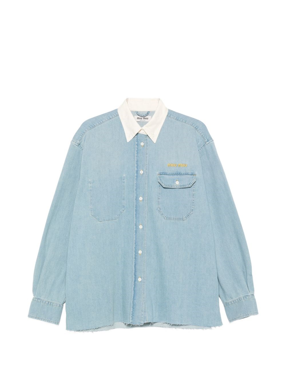 Miu Miu Camicia In Denim Di Cotone