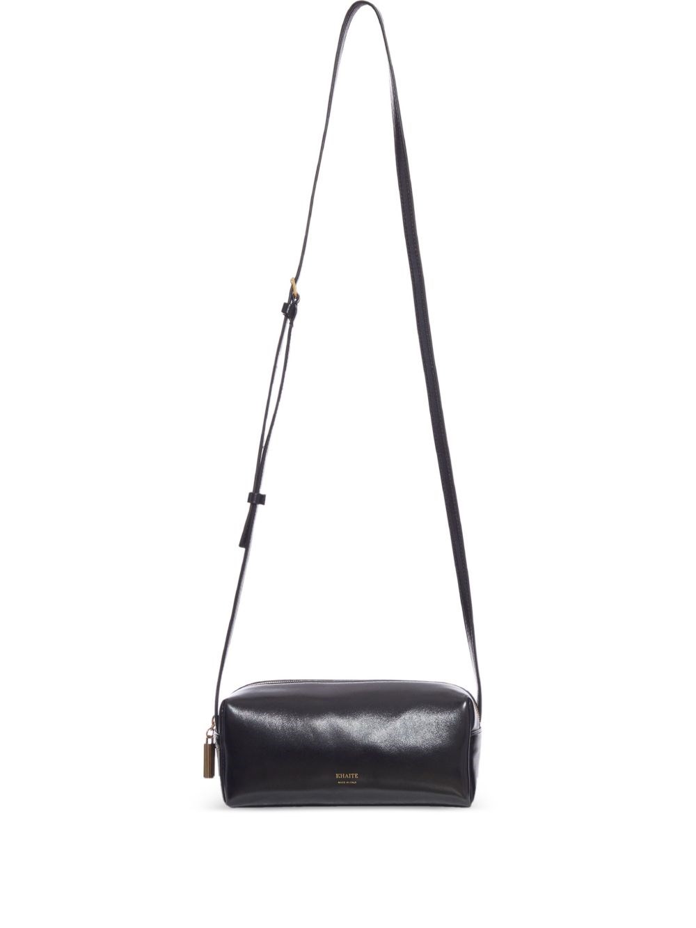 Khaite Kye Mini Calfskin Leather Crossbody Bag In Black