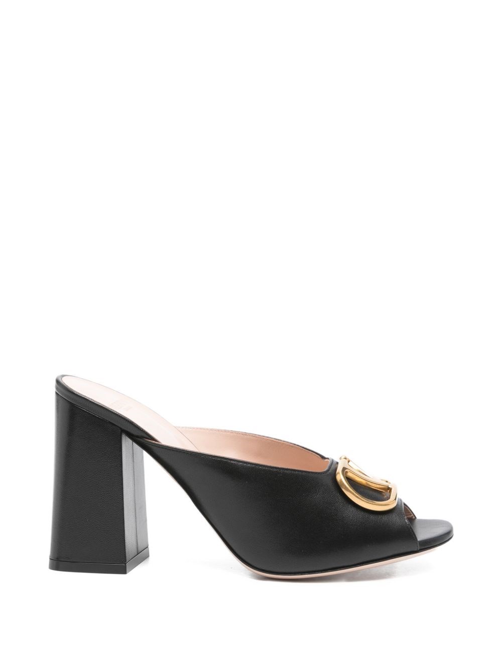 Valentino Garavani Vlogo Signature Leather Mules