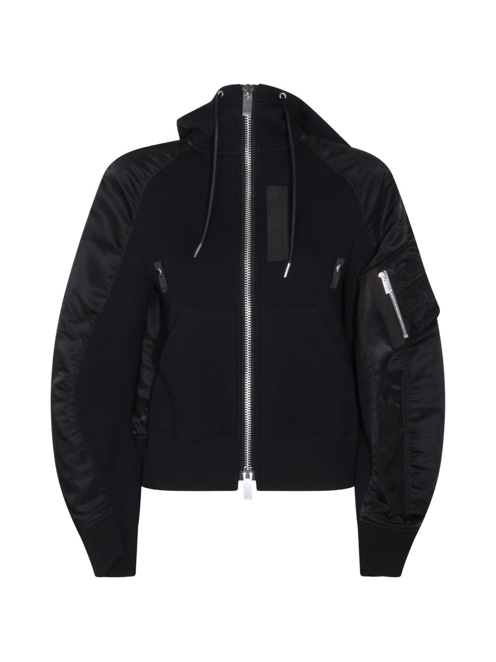 Sacai Cotton And Nylon Hoodie