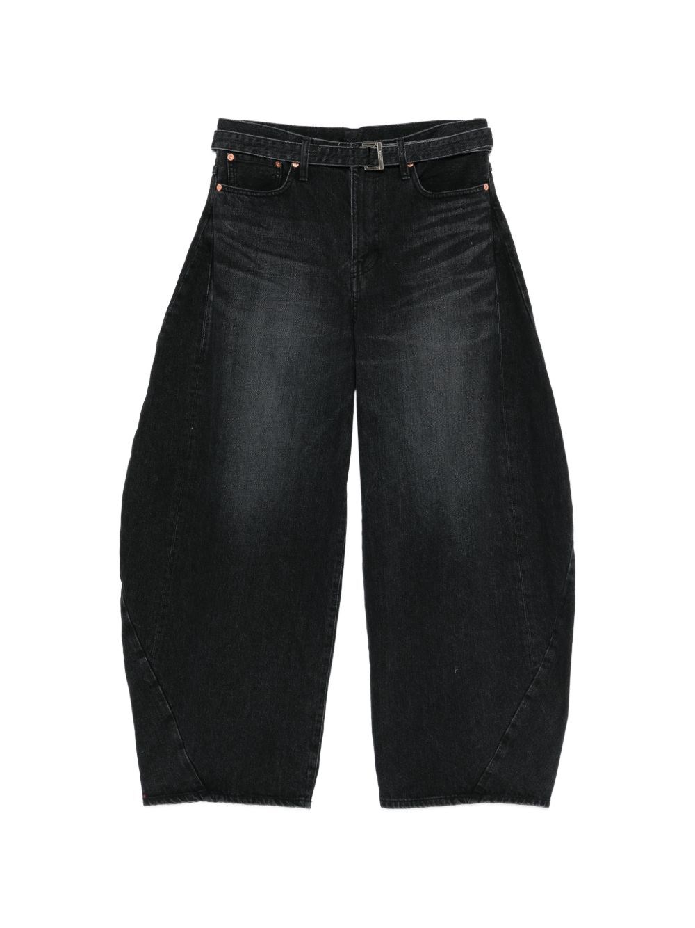 Sacai Jeans In Denim A Gamba Larga