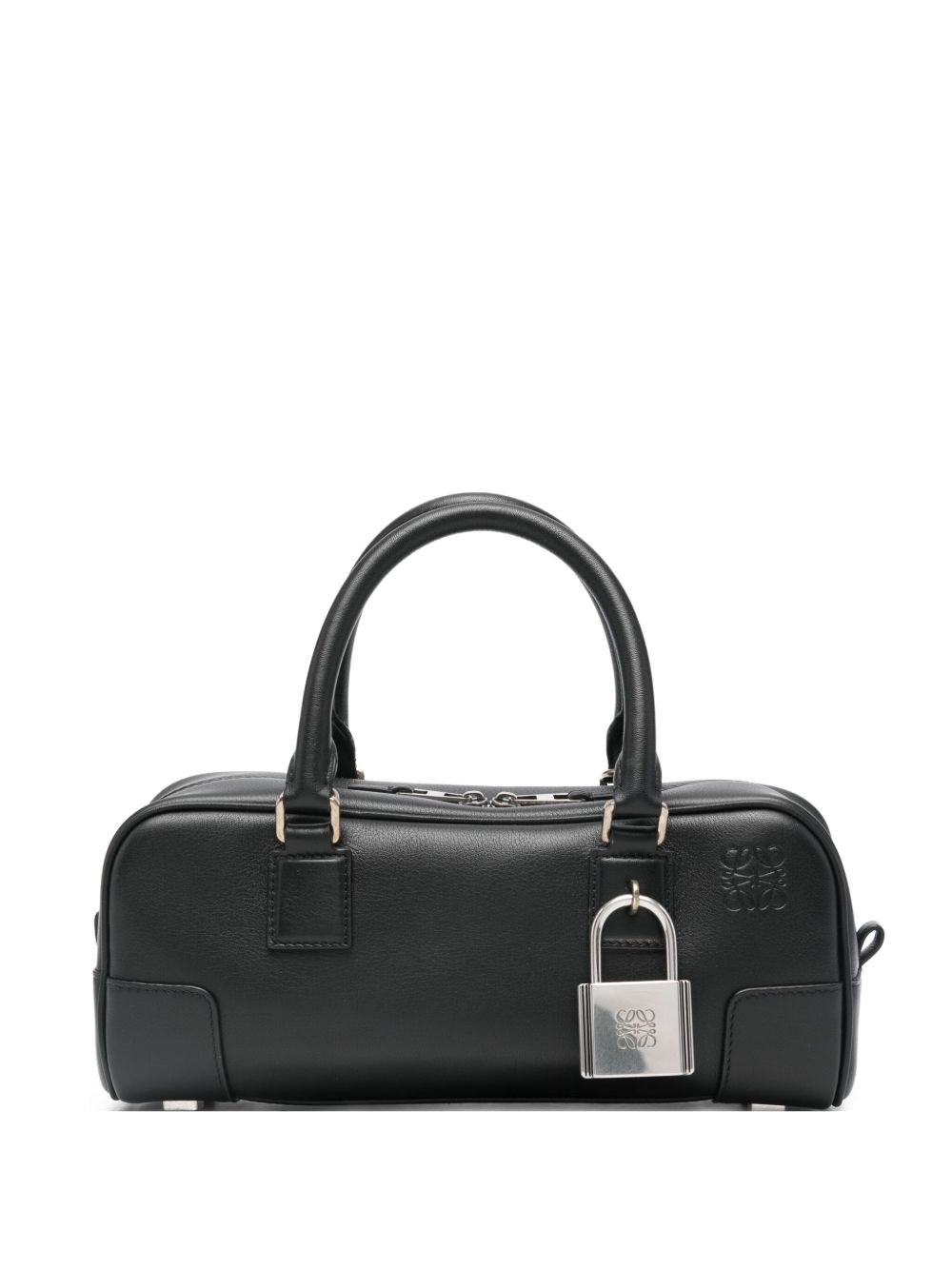Loewe Amazona 23 Leather Handbag In Black
