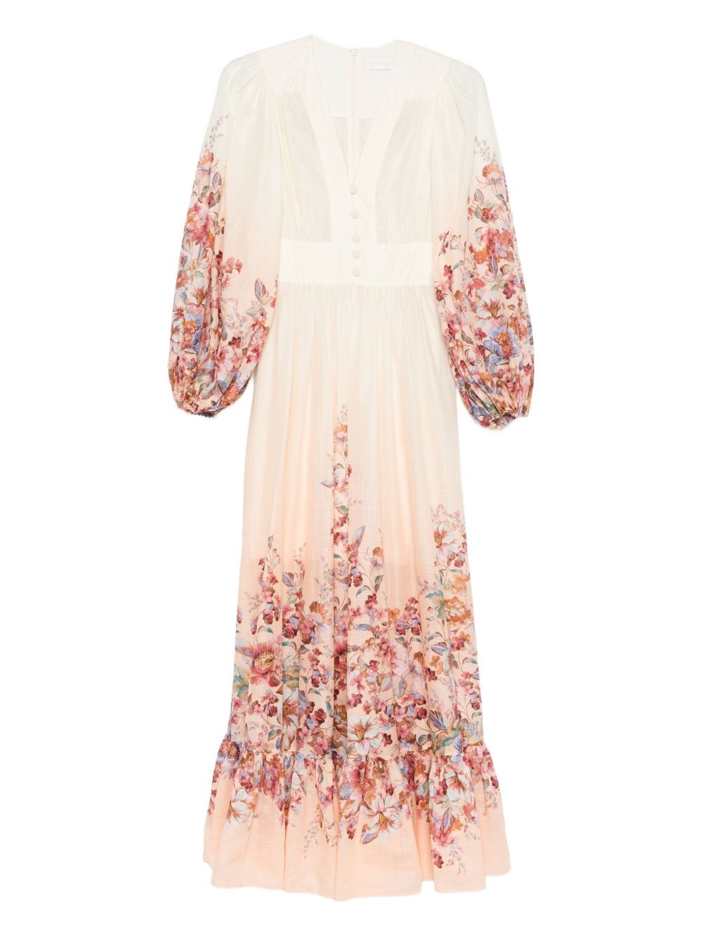 Zimmermann Awaken Cotton Maxi Dress In White