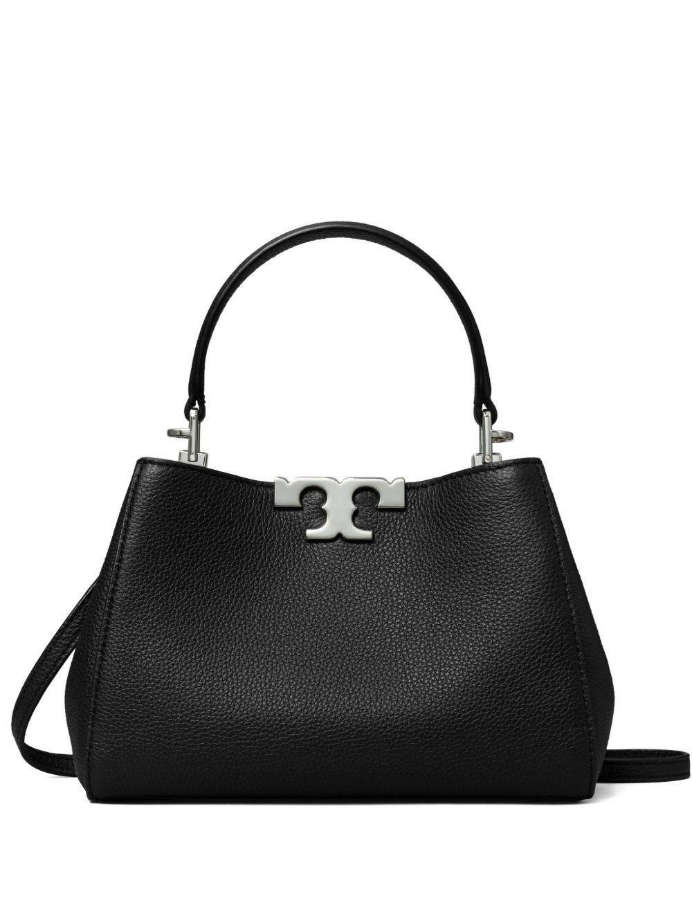 Tory Burch Eleanor Mini Leather Handbag In Black