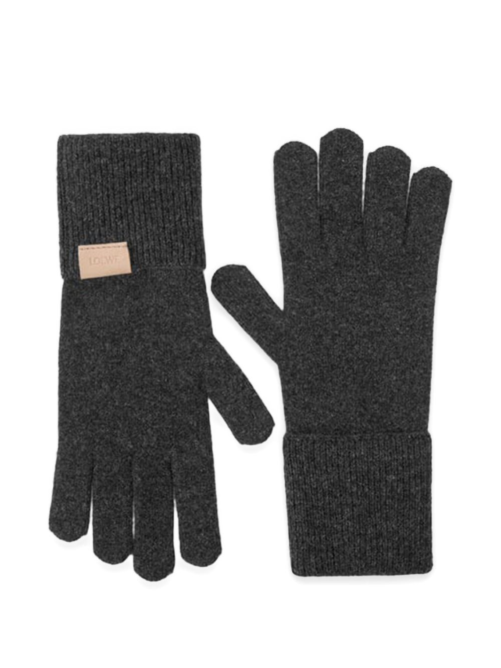 Loewe Cashmere Gloves In Black