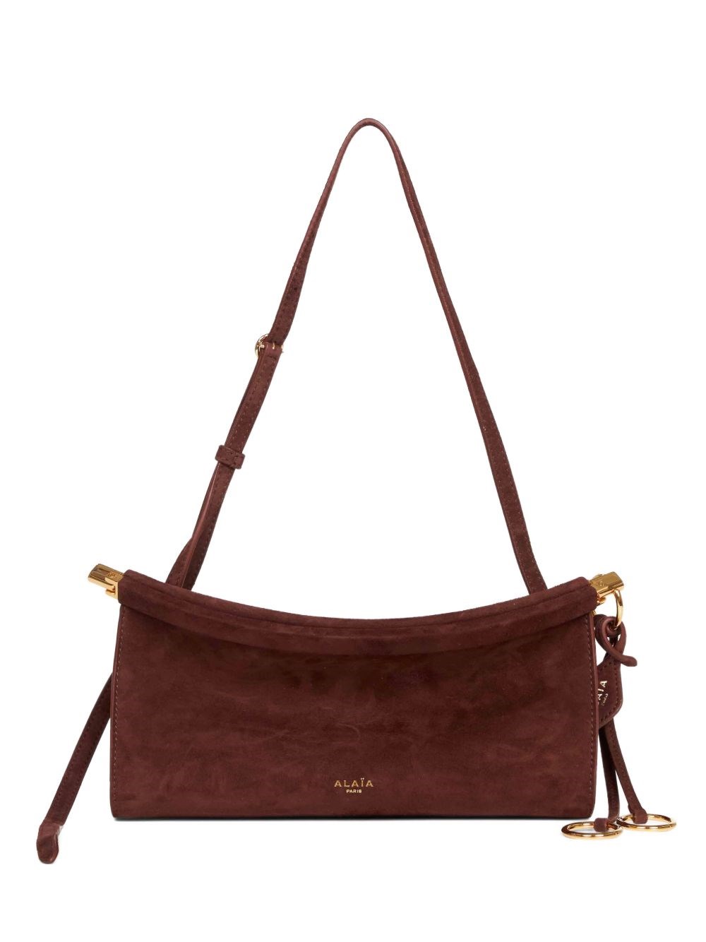 Alaïa Le Click East West Small Leather Shoulder Bag