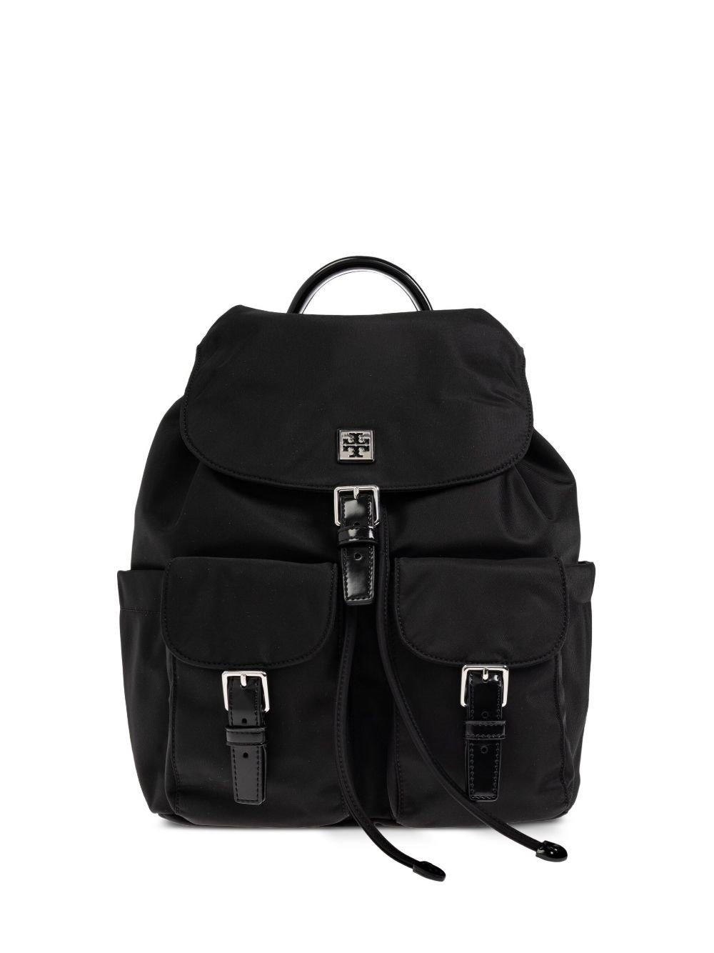 Tory Burch Functional Nylon Backpack With Multiple Pockets In Black