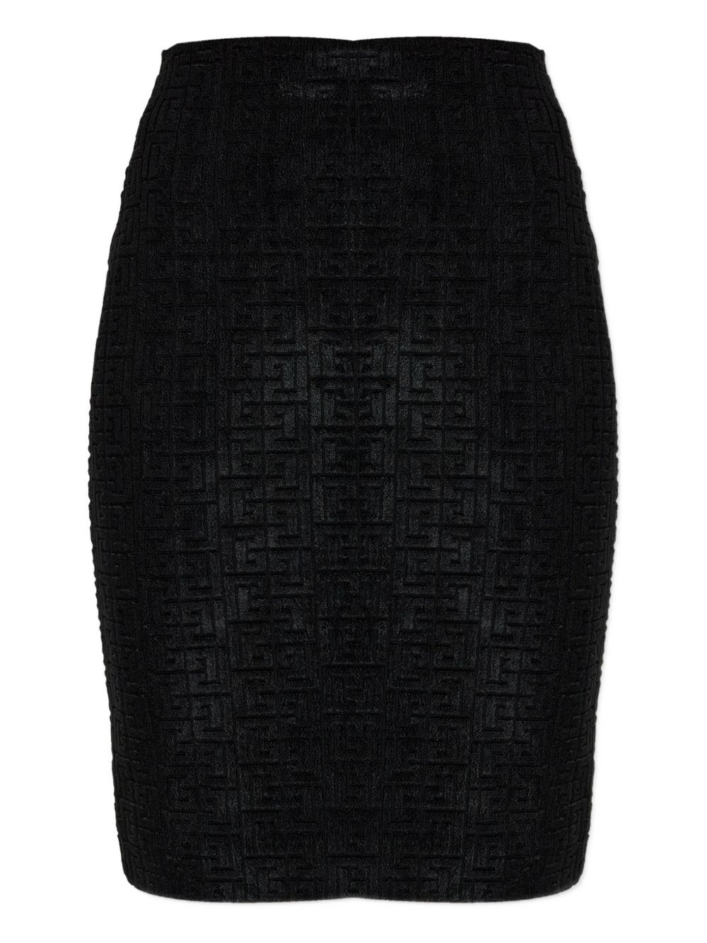 Balmain Monogram Midi Skirt