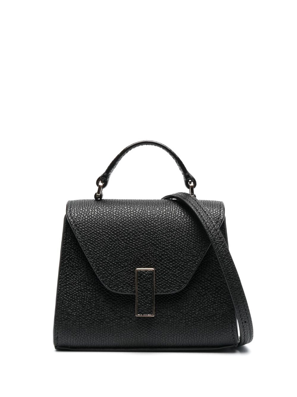 Valextra Iside Leather Belt Bag In Black