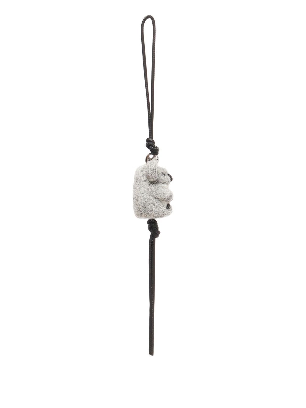 Loewe Koala Charm In Felt And Calfskin In Neutral