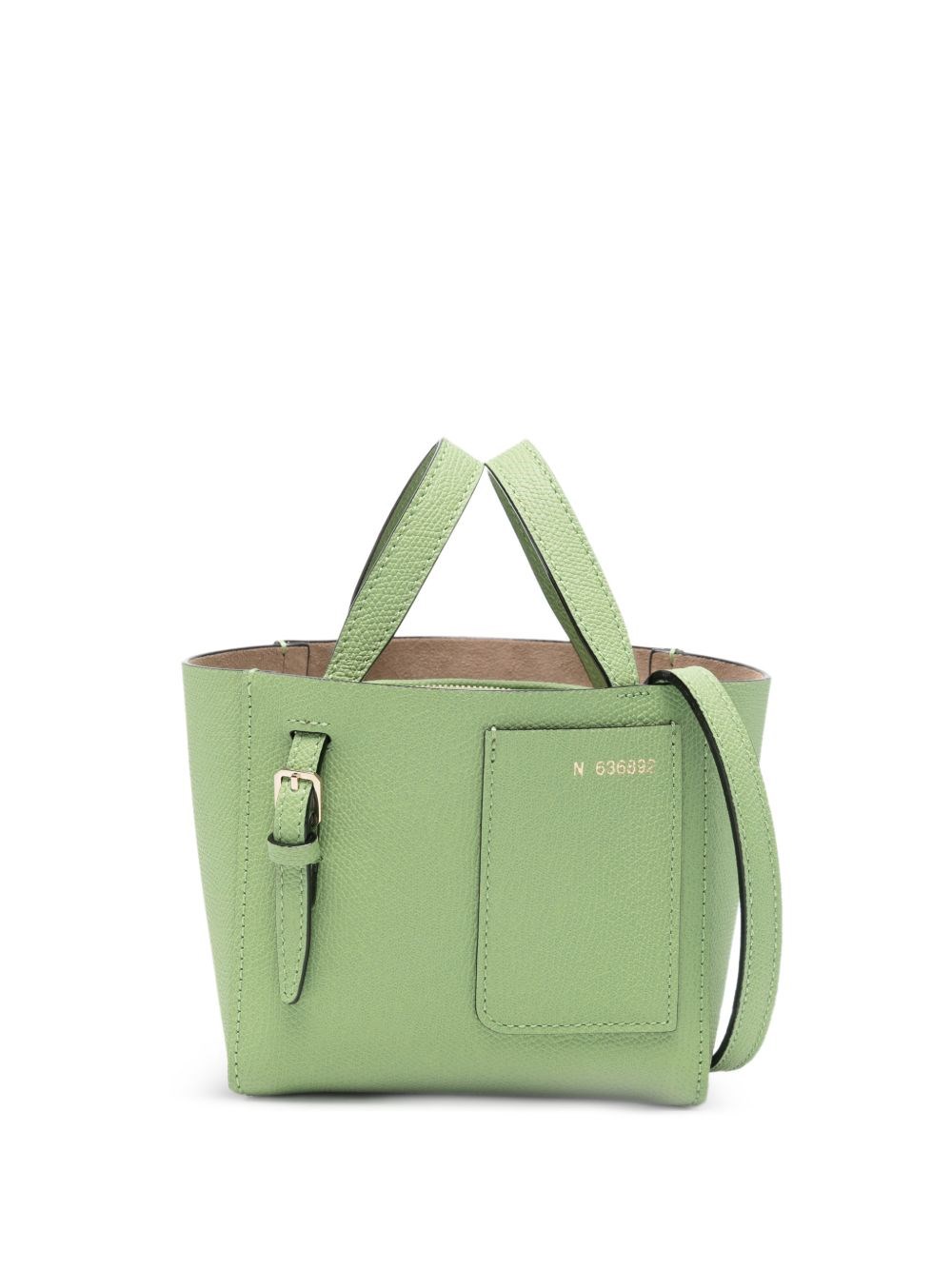 Valextra Nano Leather Bucket Bag