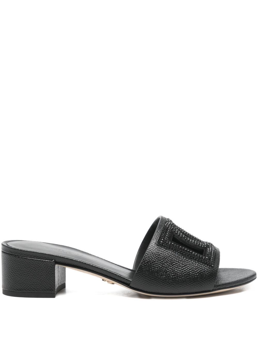 Dolce & Gabbana Dg Logo Leather Sandals