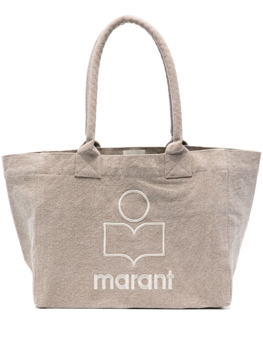 Isabel Marant Yenky Zipped Canvas Tote In Sand