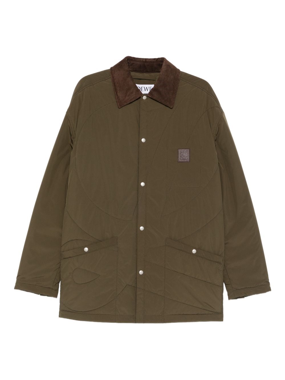 Loewe Long-sleeved Casual Jacket In Green