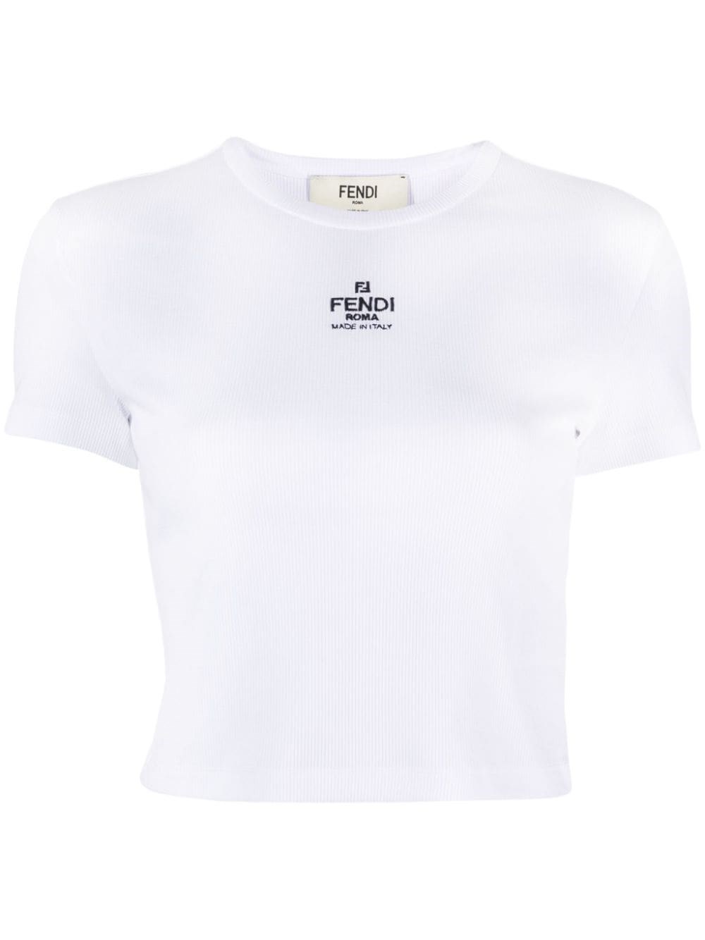 Fendi Logo Cotton T-Shirt