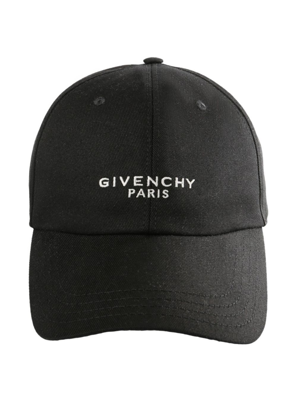 Givenchy Logo Cotton Baseball Cap In Black