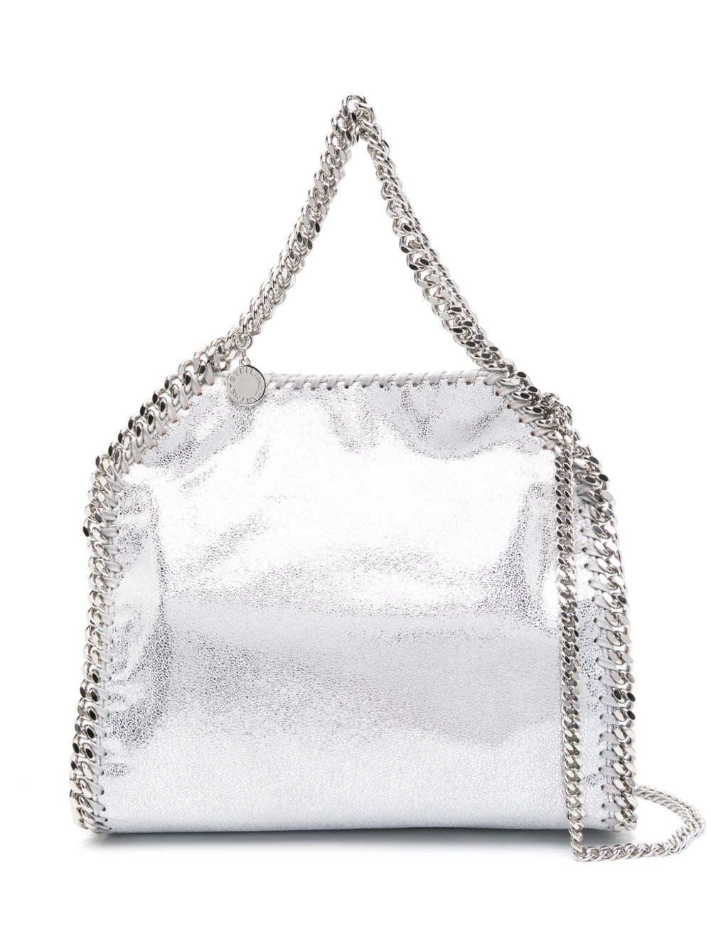 Stella Mccartney Falabella Mini Tote In Silver
