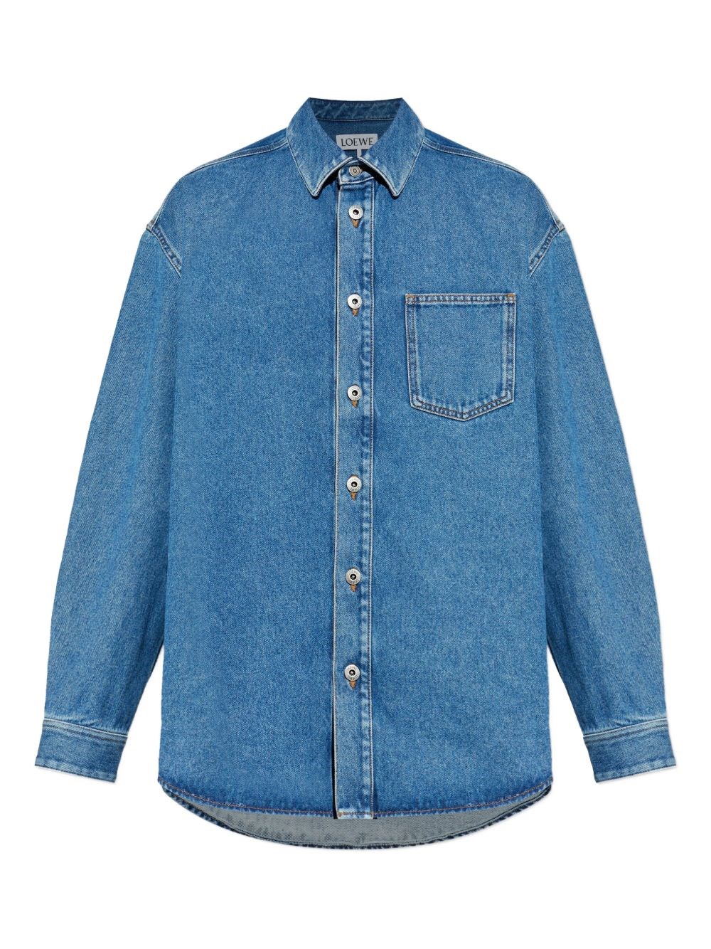 Loewe Anagram Denim Cotton Shirt