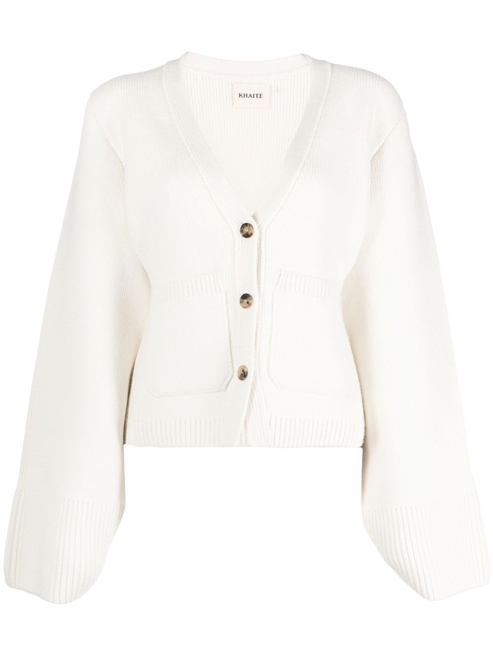 Khaite Scarlet Cashmere Cardigan In White