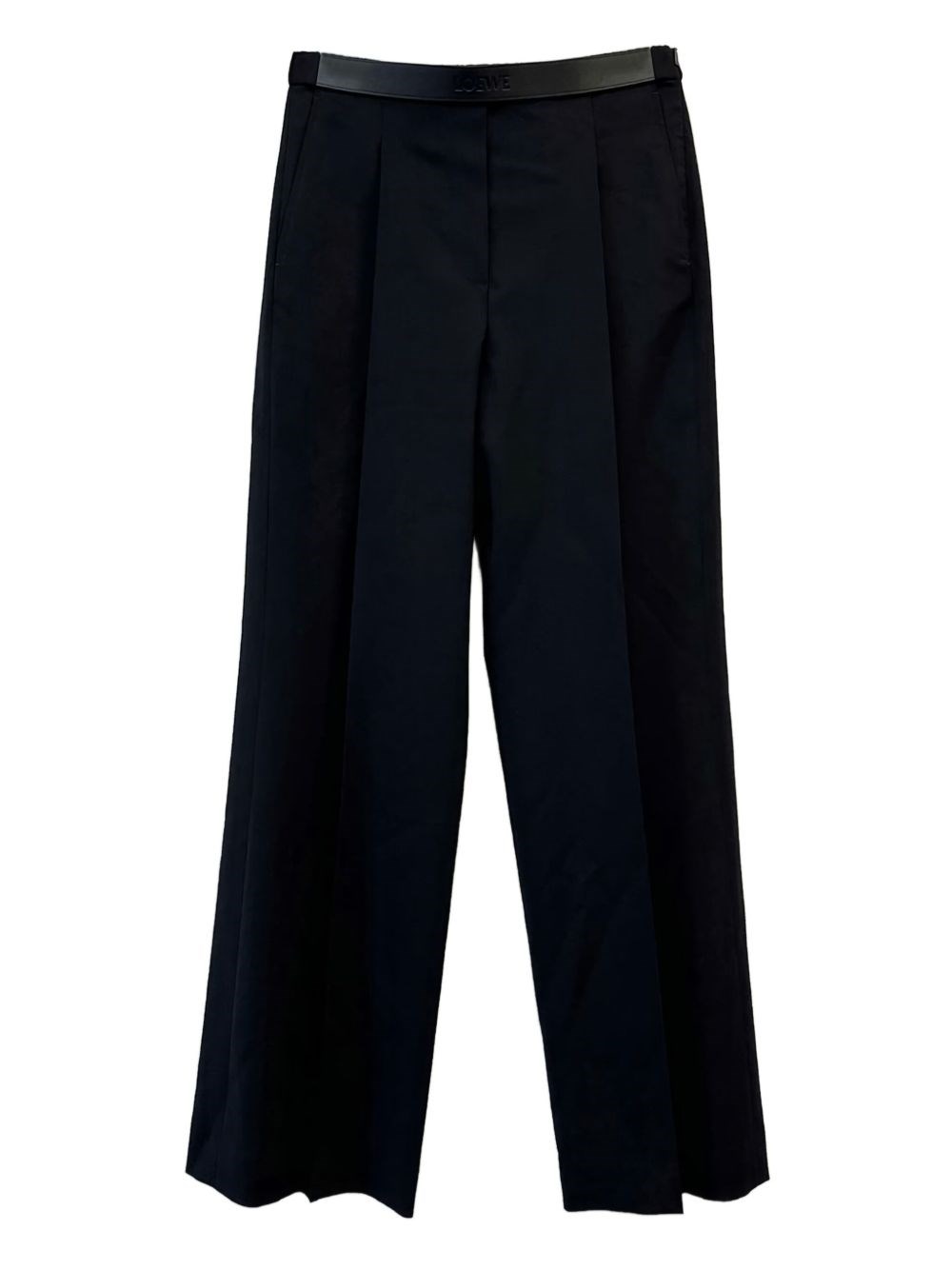 Loewe Wool Trousers In Black