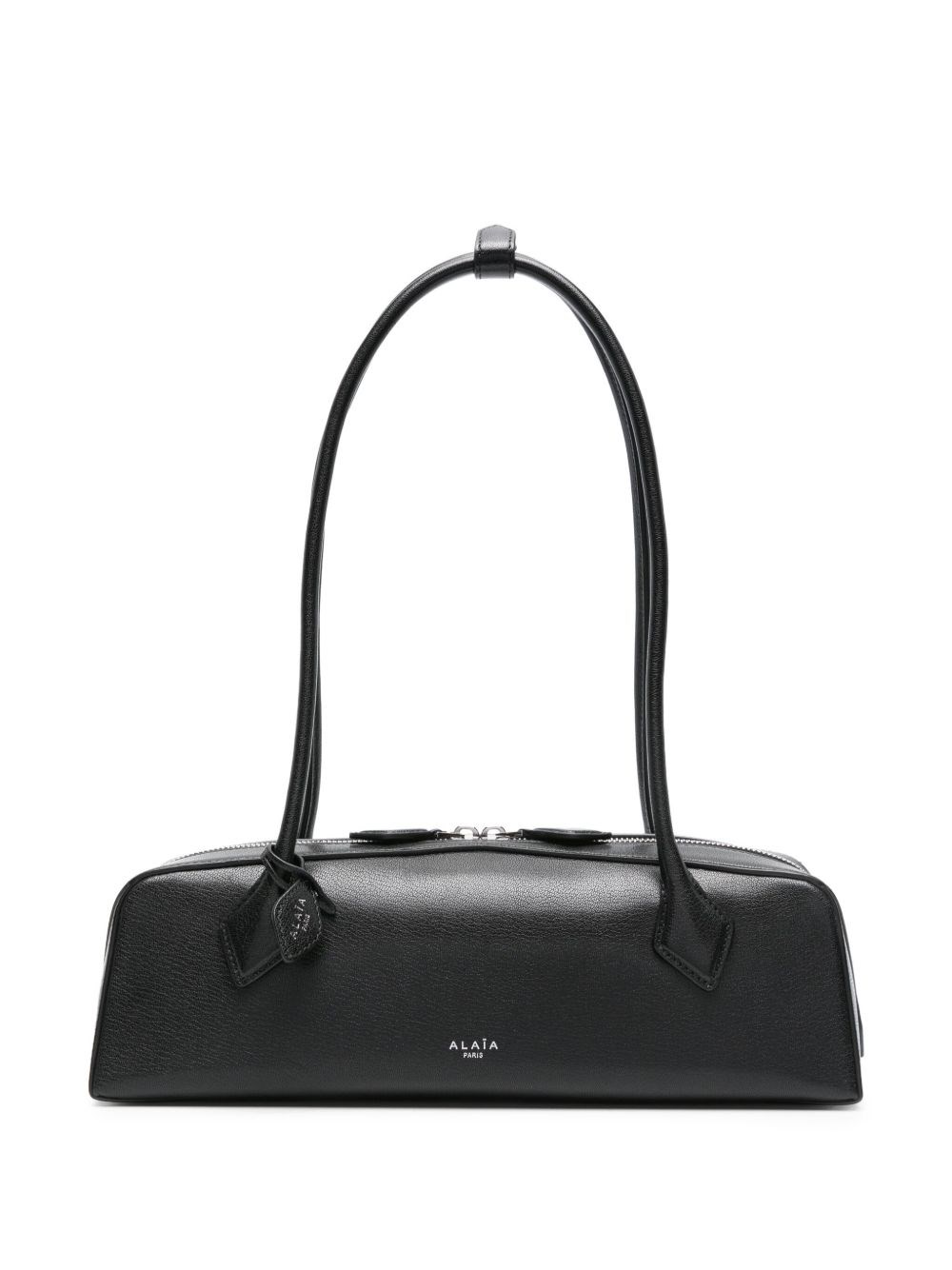 Alaïa Le Teckel Medium Leather Shoulder Bag In Black