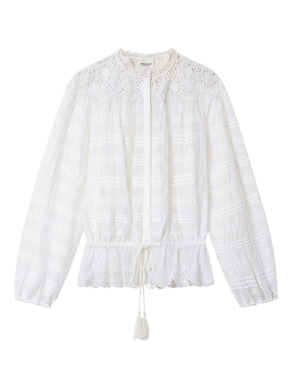 Isabel Marant Étoile Marant Etoile Polly Cotton Blouse In White