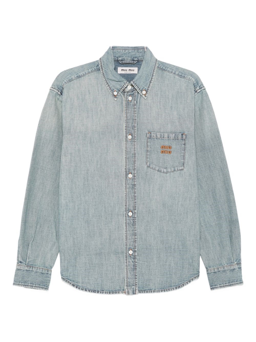 Miu Miu Camicia In Denim Di Cotone