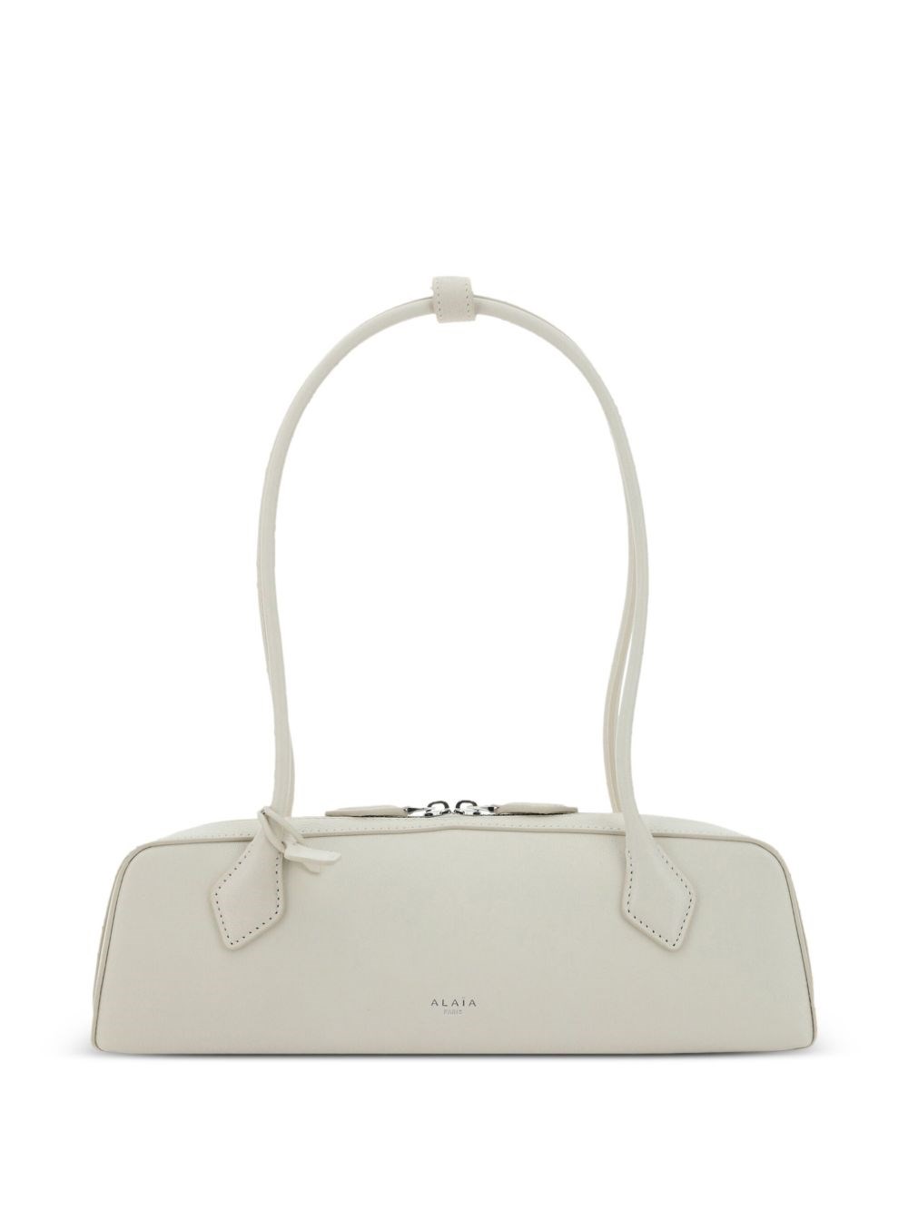 Alaïa Le Teckel Medium Leather Shoulder Bag In White