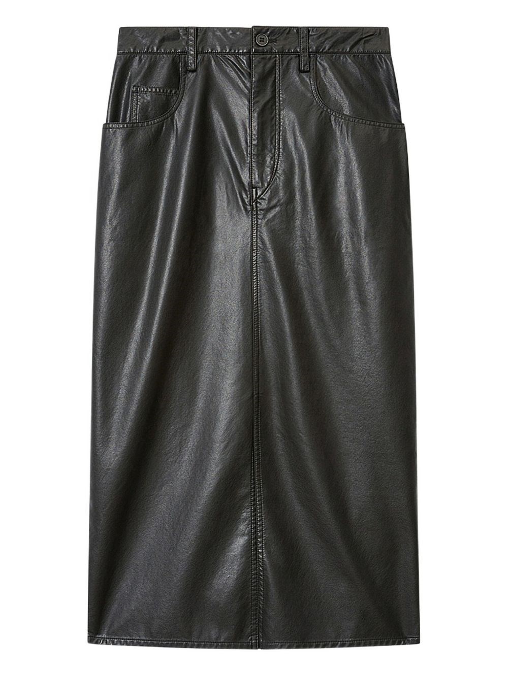 Isabel Marant Étoile Marant Etoile Nilauria Faux Leather Skirt In Black