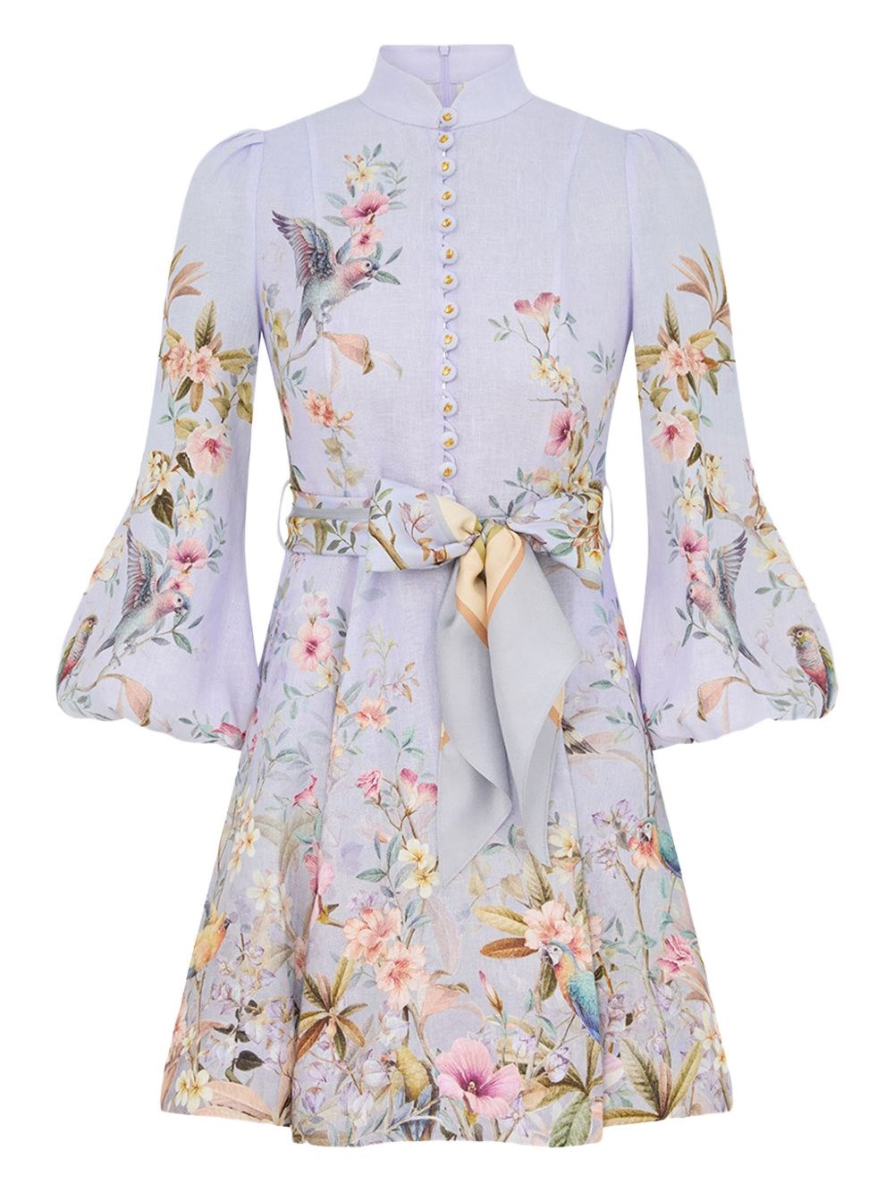Zimmermann Rebellion Linen Mini Dress