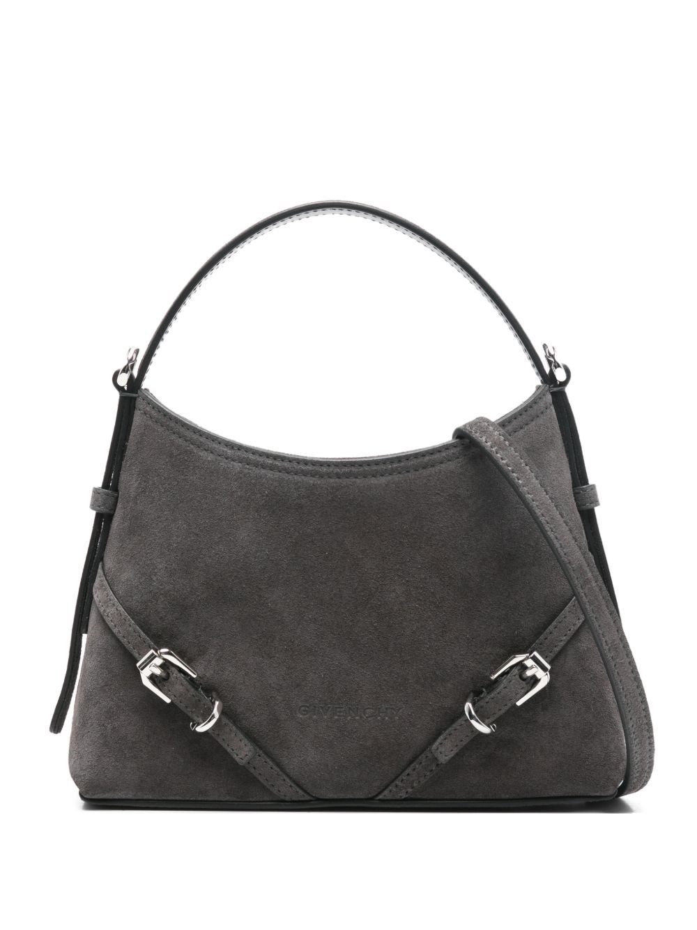 Givenchy Mini Leather Bag Featuring Adjustable Strap In Gray