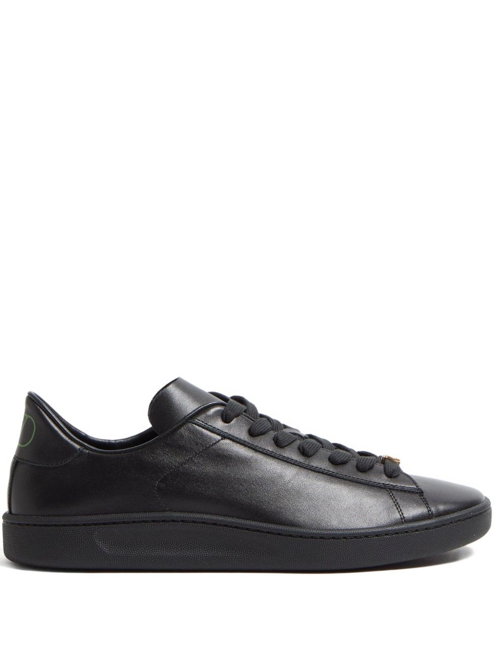 Valentino Royco Nappa Leather Sneakers In Black