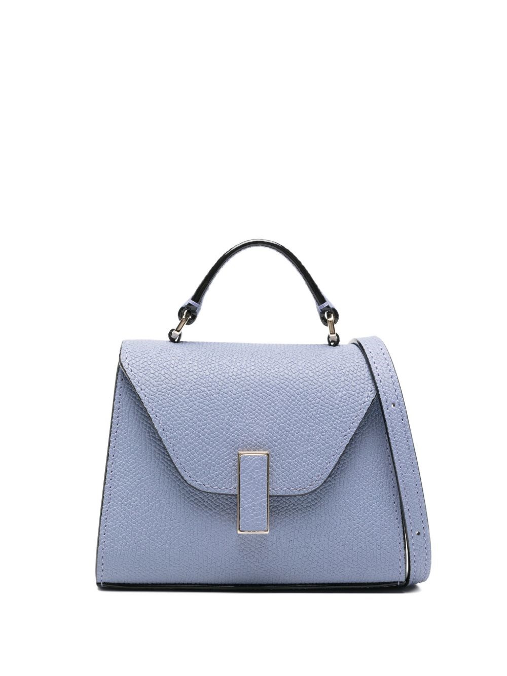 Valextra Iside Leather Belt Bag In Blue