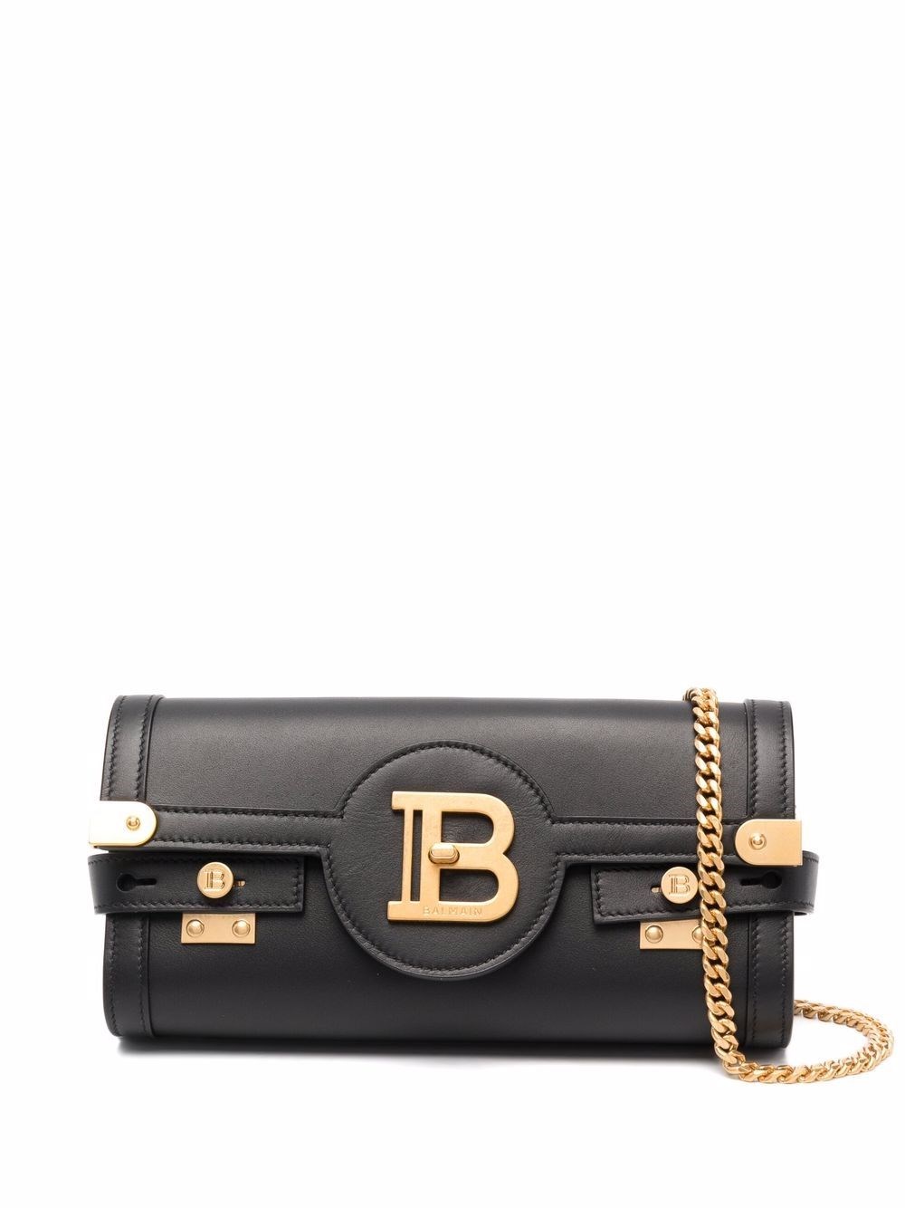 Balmain B-Buzz 23 Leather Crossbody Bag