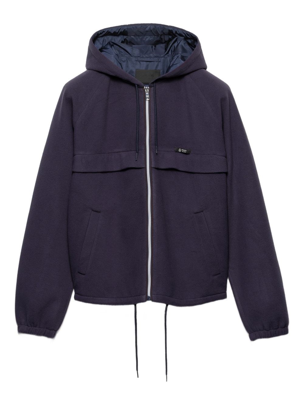 Prada Fleece Hooded Blouson Jacket