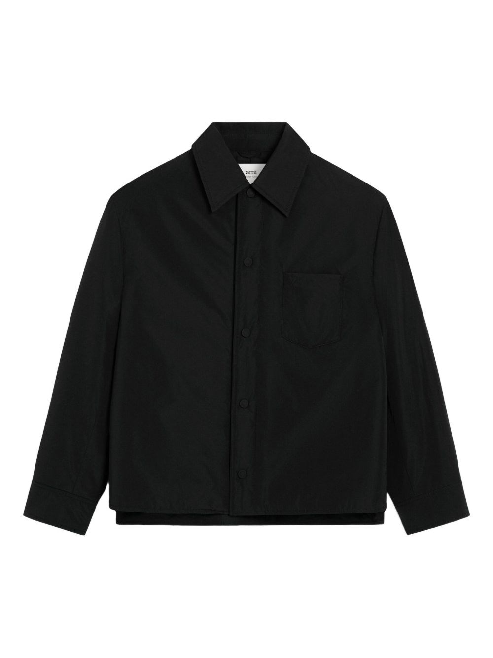 Ami Alexandre Mattiussi Wool Jacket With Long Sleeves And Buttoned Cuffs In Multi