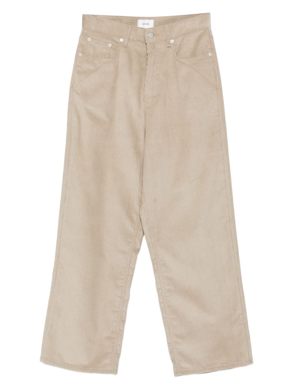 Haikure Wide Leg Corduroy Five Pocket Trousers In Multi