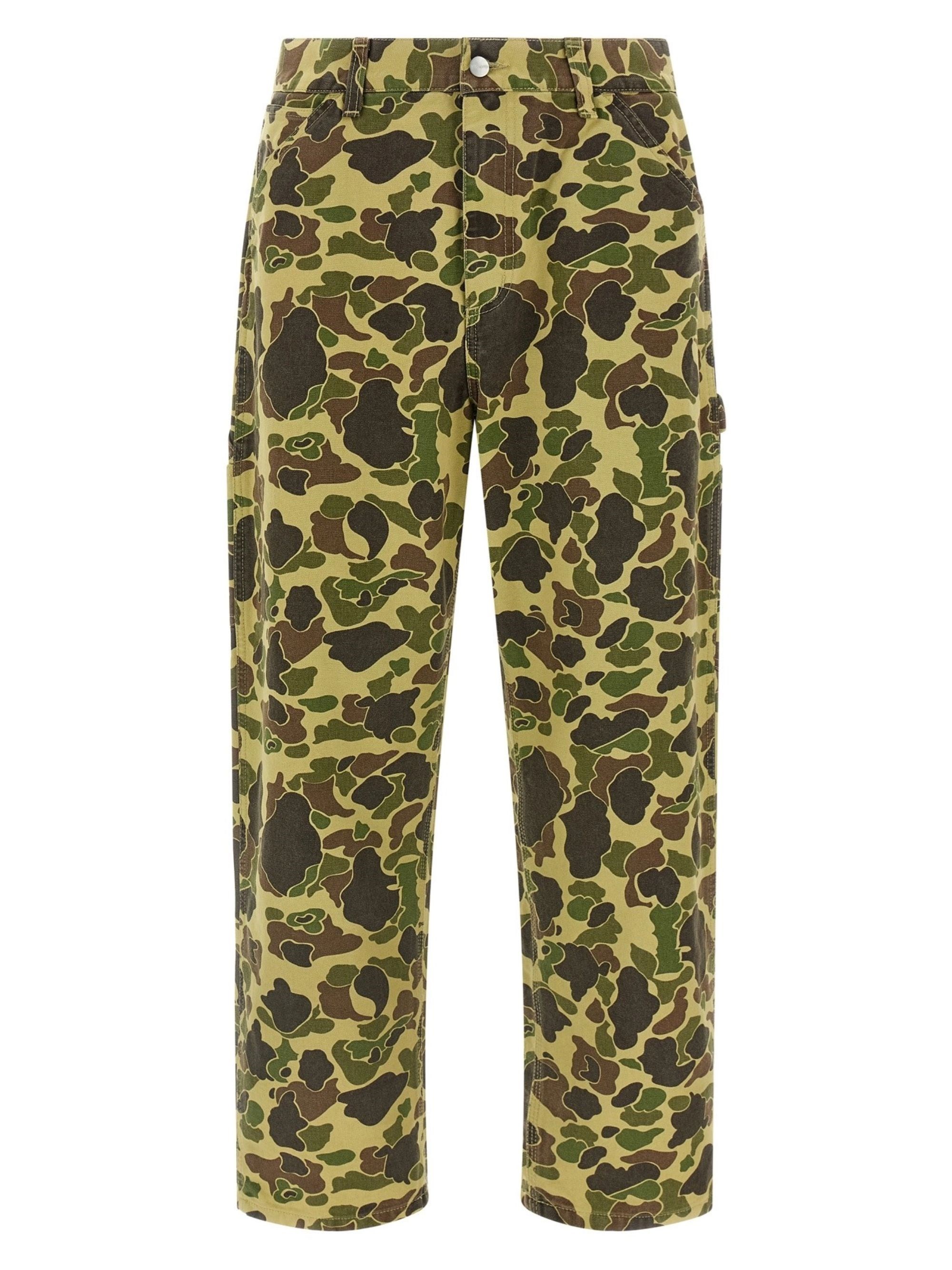 Carhartt Camo Duck Single Knee Pants In Green